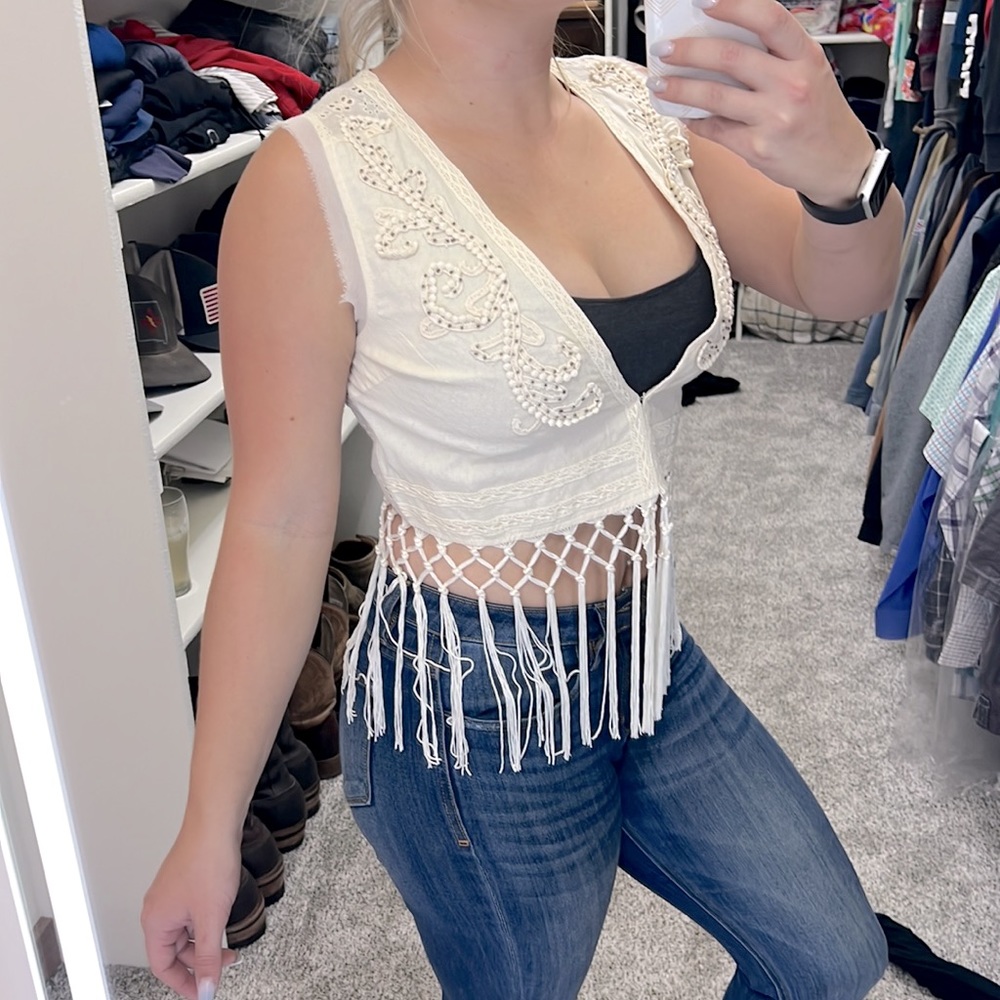Miss-Me Fringe Western Shirt